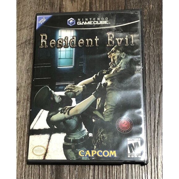 Resident Evil GameCube, 2002 Nintendo Black Label Tested Working Double Disc - Picture 1 of 5